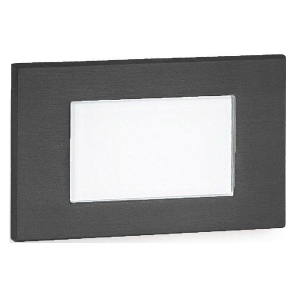 WAC Lighting Landscape Diffused LED Aluminum Step and Wall Light in Black/Amber