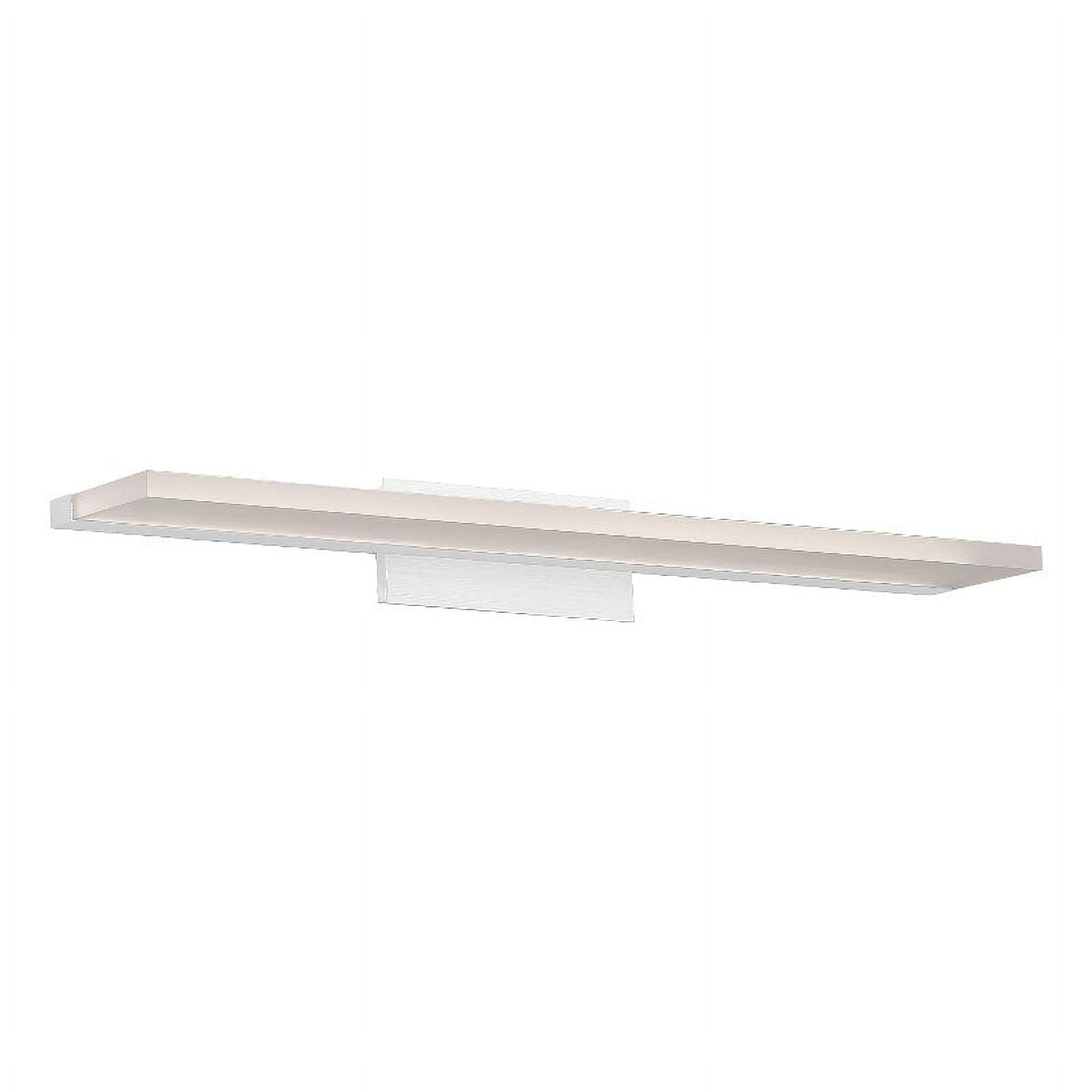 WAC Lighting Level 24" 1-Light LED 3500K Aluminum Bathroom Vanity Light in White