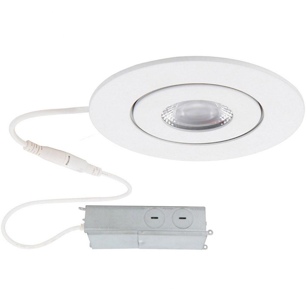 Lotos 2" White Aluminum Adjustable LED Recessed Light Kit