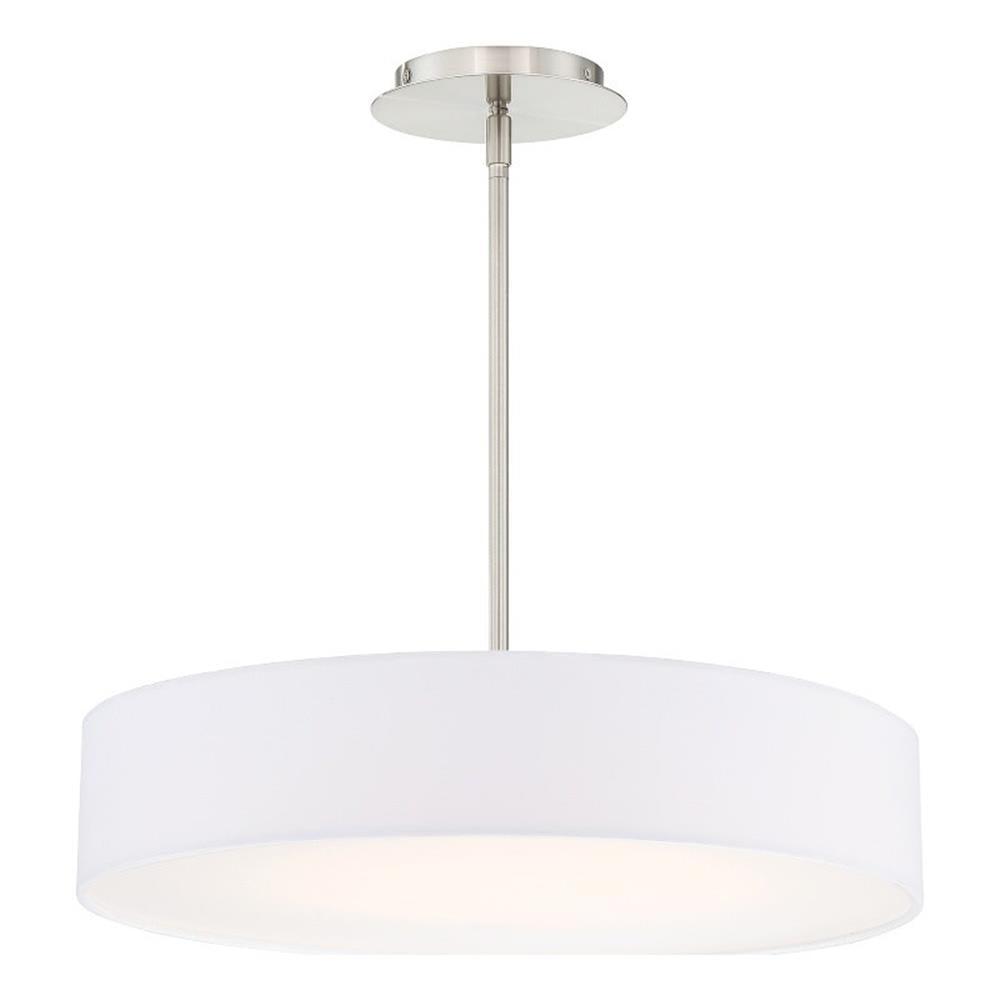 WAC Lighting Manhattan 20" LED 2700K Contemporary Aluminum Pendant in Nickel