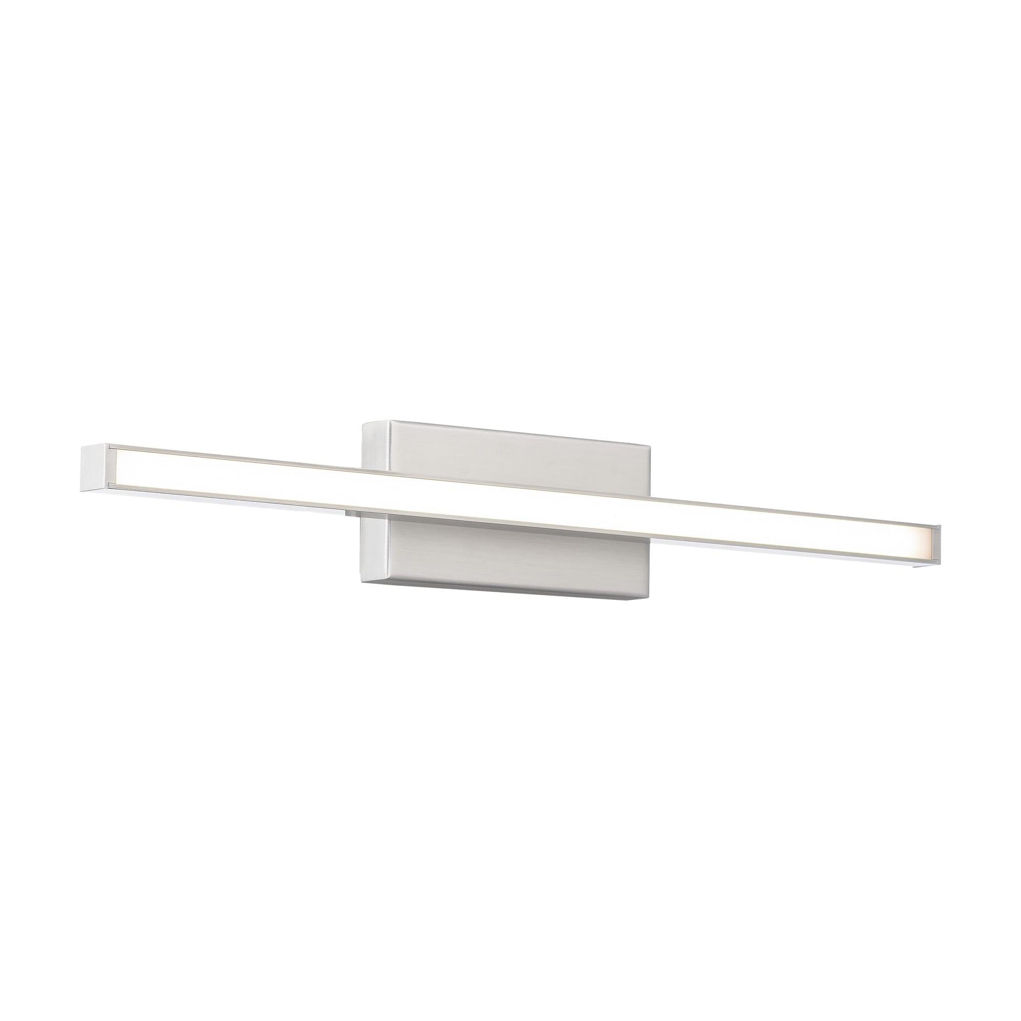 WAC Lighting Parallax 18" LED 3000K 1-Light Aluminum Wall Sconce in Nickel
