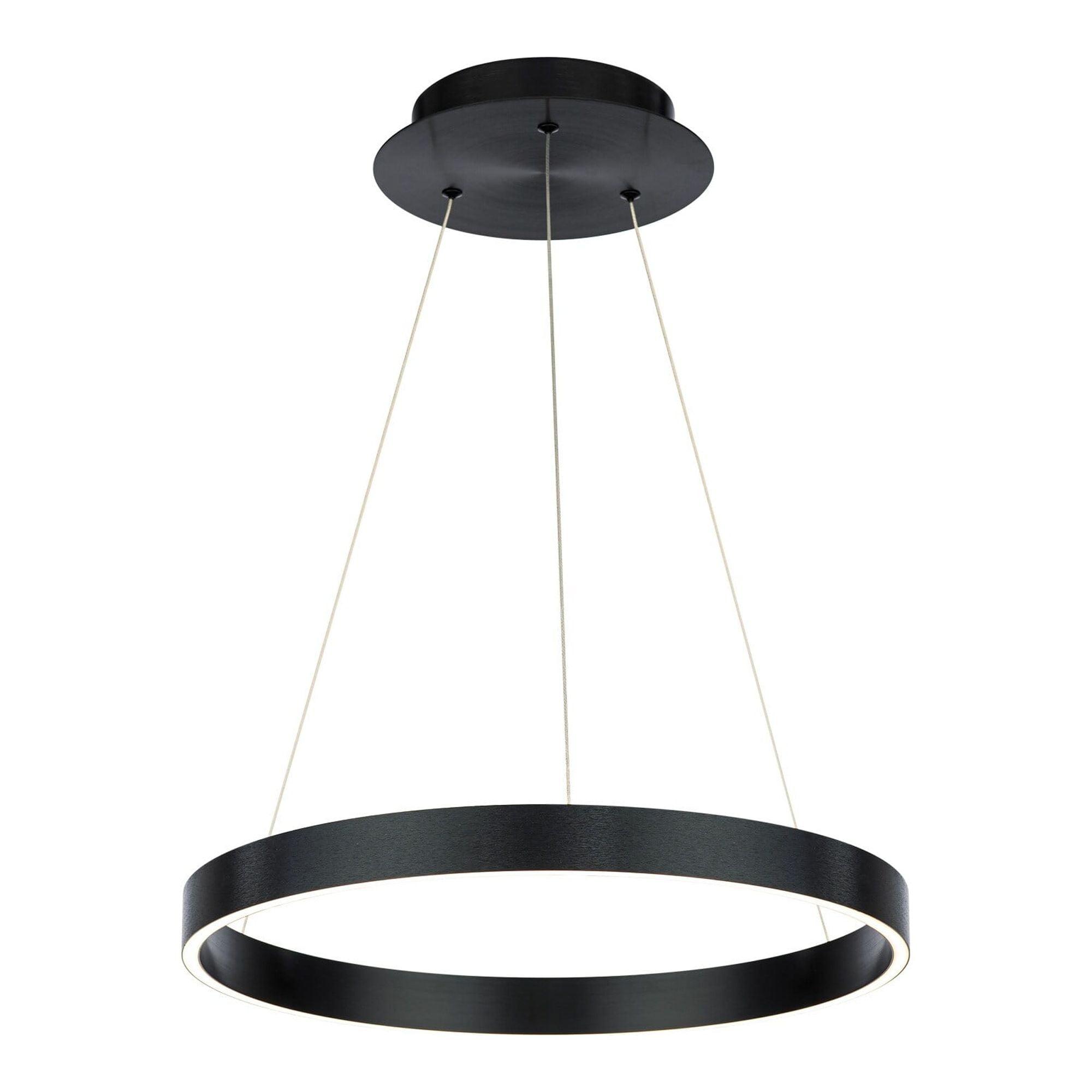 WAC Lighting Sirius 18" LED 3000K Contemporary Aluminum Pendant in Black