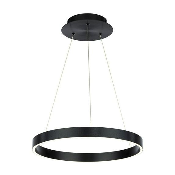WAC Lighting Sirius 18" LED 3000K Contemporary Aluminum Pendant in Black