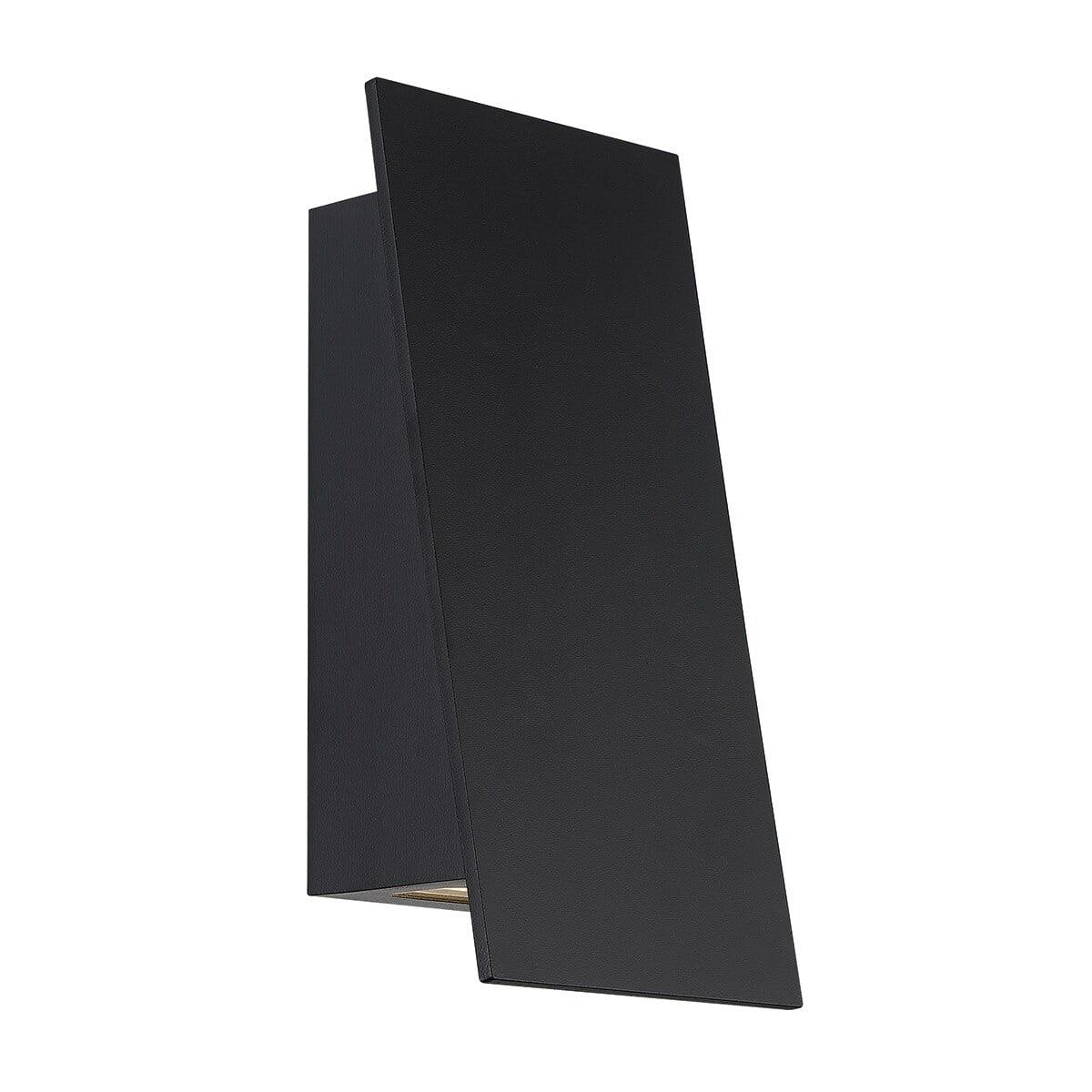 Slant 1-Light Dimmable Black LED Wall Sconce