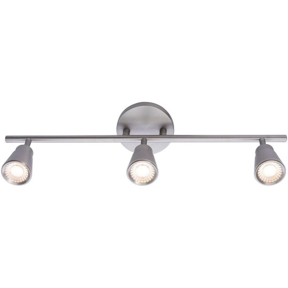 WAC Lighting Solo 3-Light LED Energy Star Aluminum Fixed Rail in Brushed Nickel