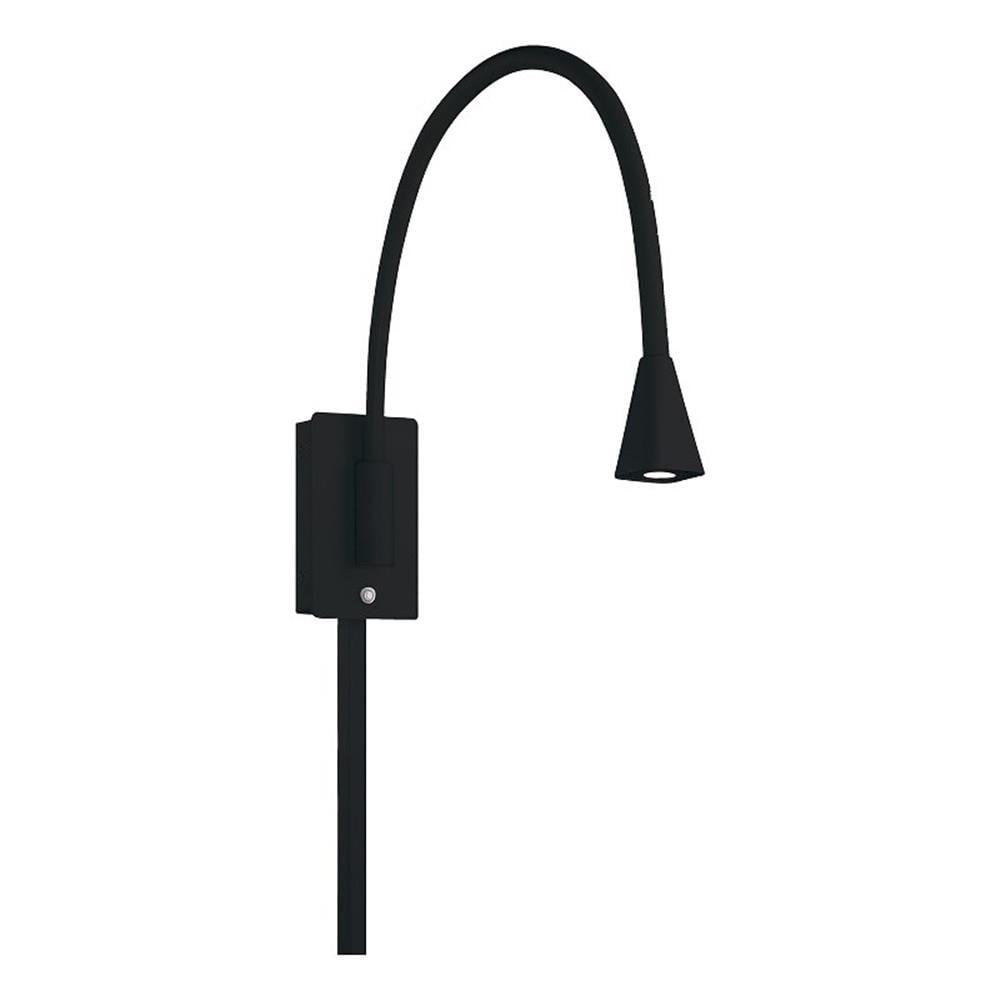 WAC Lighting Stretch LED Contemporary Metal Swing Arm in Black/White