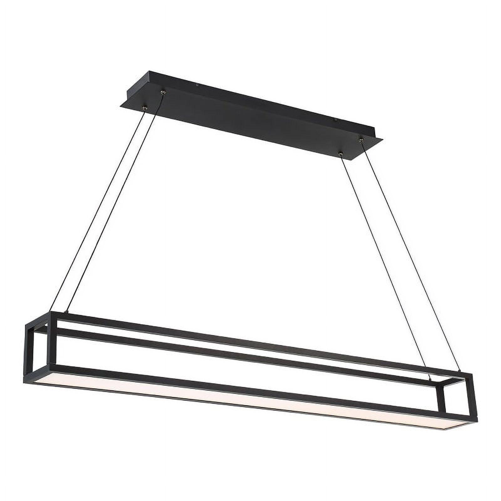 Black LED Indoor/Outdoor Geometric Pendant Light