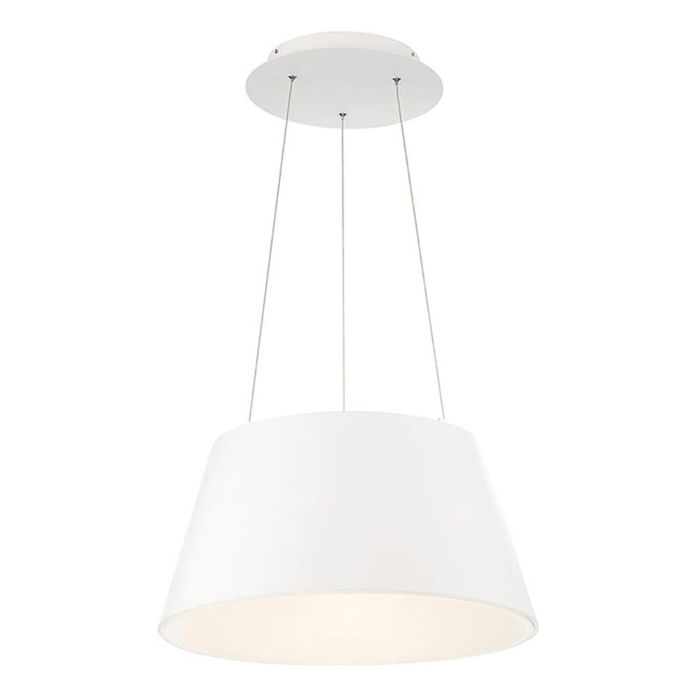 WAC Lighting Vida 18" LED 3000K Contemporary Aluminum Pendant in White