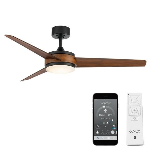 54" Mod 3 - Blade Outdoor/Indoor Smart Ceiling Fan with Remote Control and Dimmable LED Light Kit Included, Works With Google Assistant, Amazon Alexa, iOS And Android APP