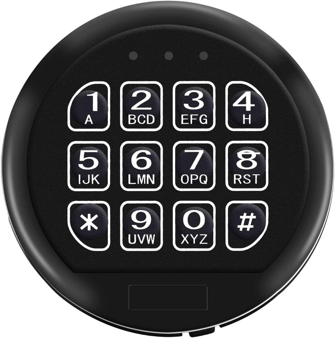 Wah Lin Parts High Security Gun Safe Lock Set, Black Keypad, 2 User Codes