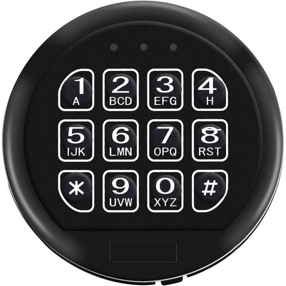 Wah Lin Parts High Security Gun Safe Lock Set, Black Keypad, 2 User Codes