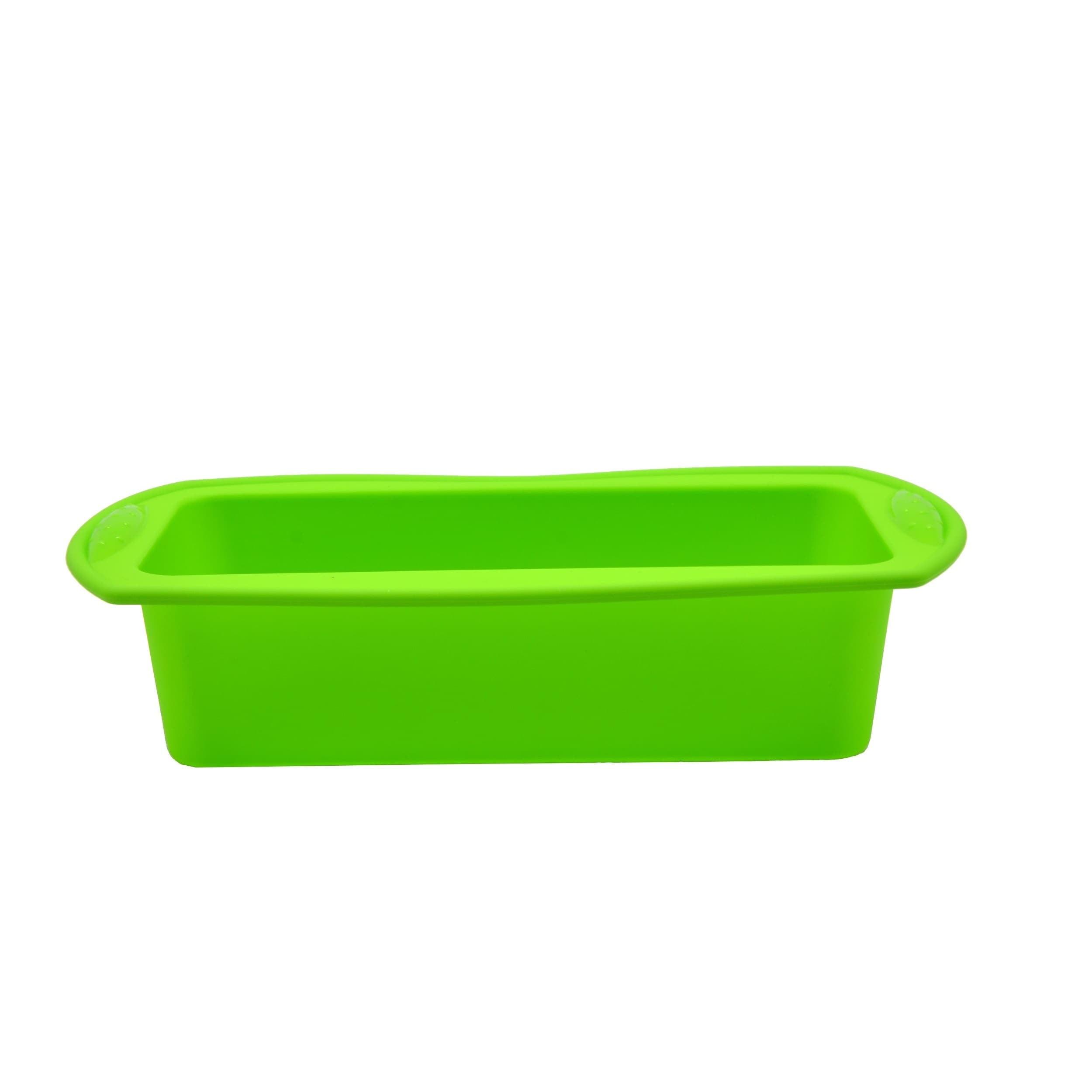 Green Silicone Non-Stick Rectangular Loaf Pan