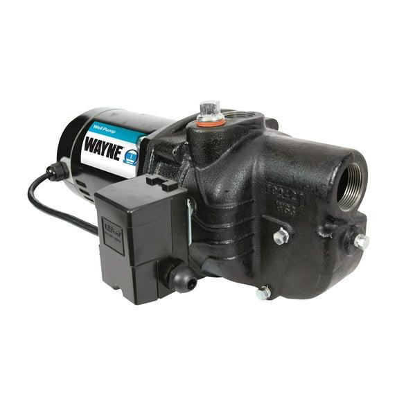 WAYNE SWS100-1 HP Cast Iron Shallow Jet Well Pump - Up to 513 Gallons Per Hour - Heavy Duty Shallow Well Pump