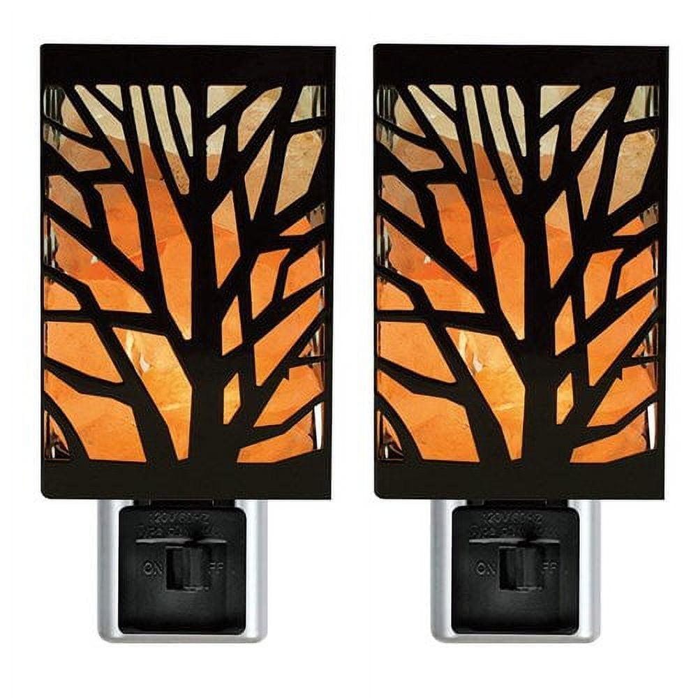 Himalayan Glow Natural Salt Tree 2-Light Night Light Set