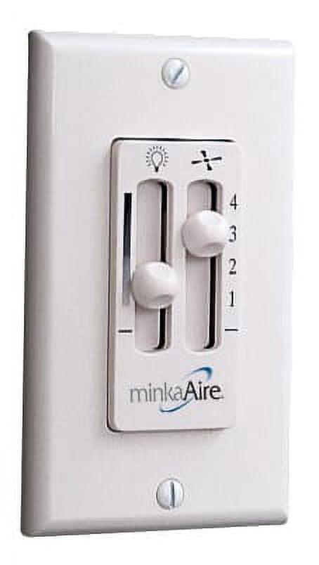 White 4-Speed Wall Control System for Ceiling Fans