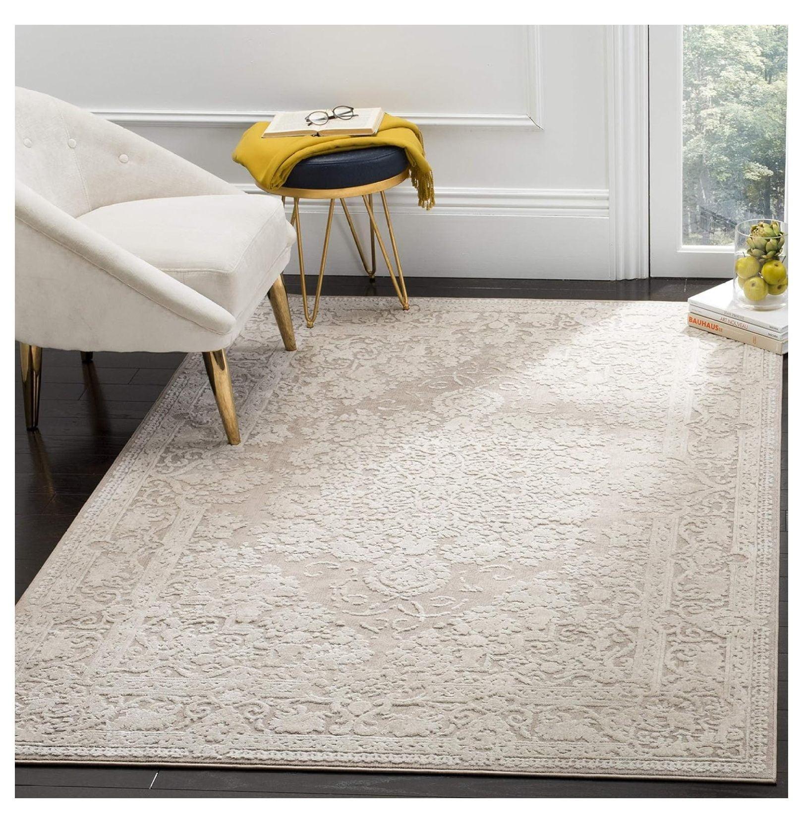 Reflection RFT670 Power Loomed Indoor Area Rug - 6'x9' - Beige/Cream - Safavieh
