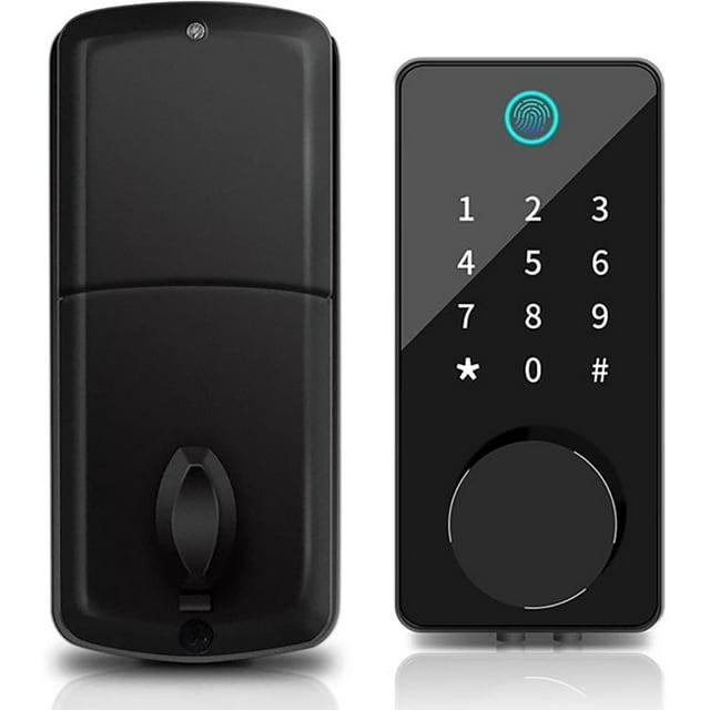 WEILAILIFE Smart Lock Keyless Entry Fingerprint Home Door, WEILAILIFE Touchscreen Keypad with APP Control, Phone, Passcode Bluetooth Door Lock for Hotel Apartment .