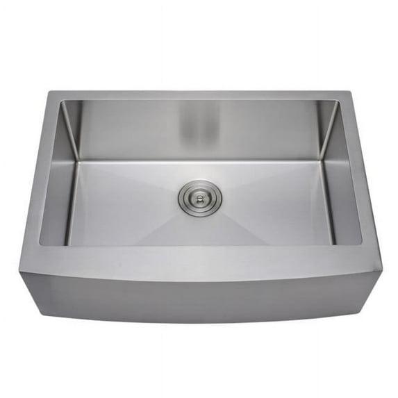Wells Sinkware NCU3021-10-AAP New Chef’s 29.75'' L Farmhouse / Apron Single Bowl Stainless Steel Kitchen Sink