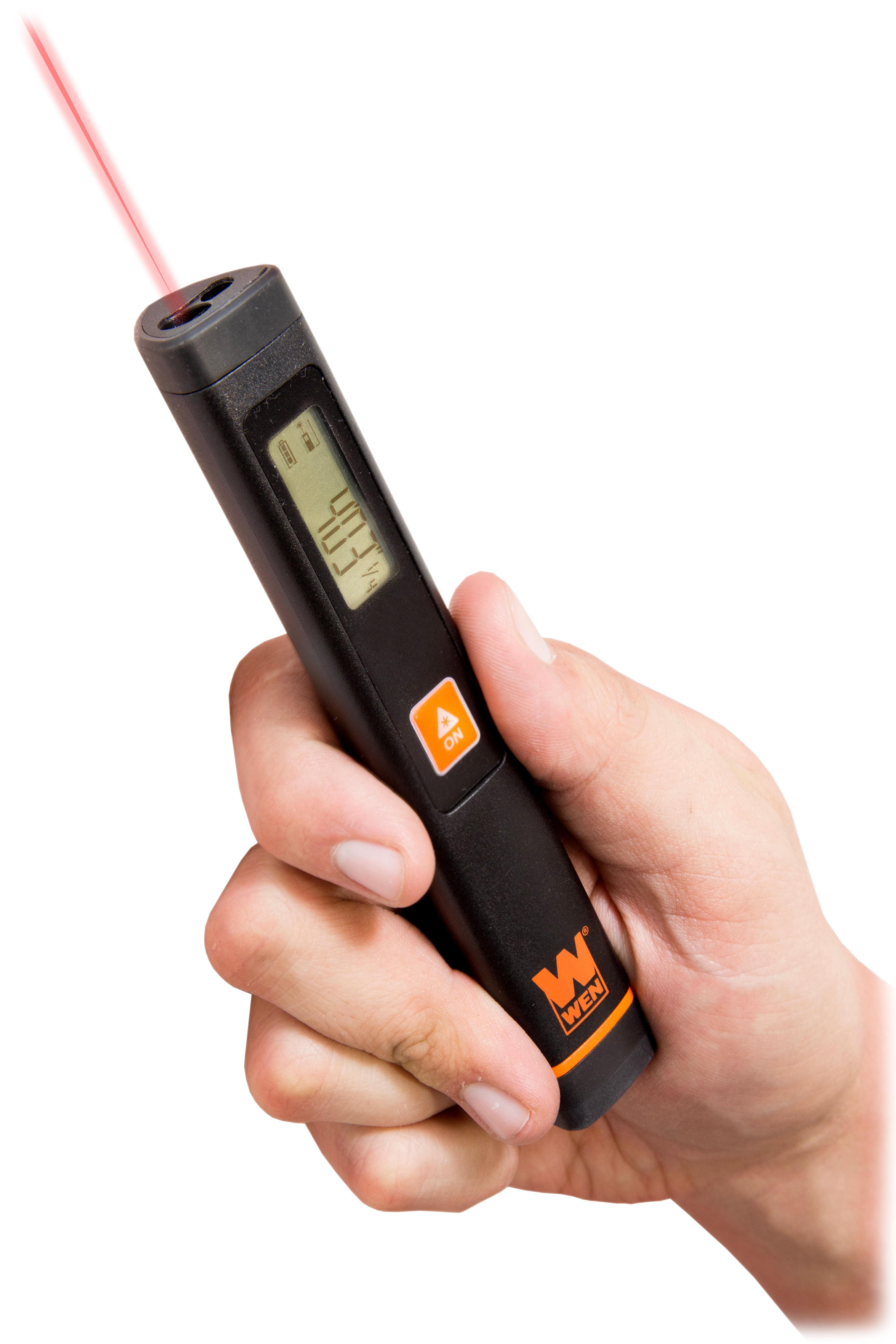 WEN Multi-Unit Pocket Laser Distance Measure with 32-Foot Range