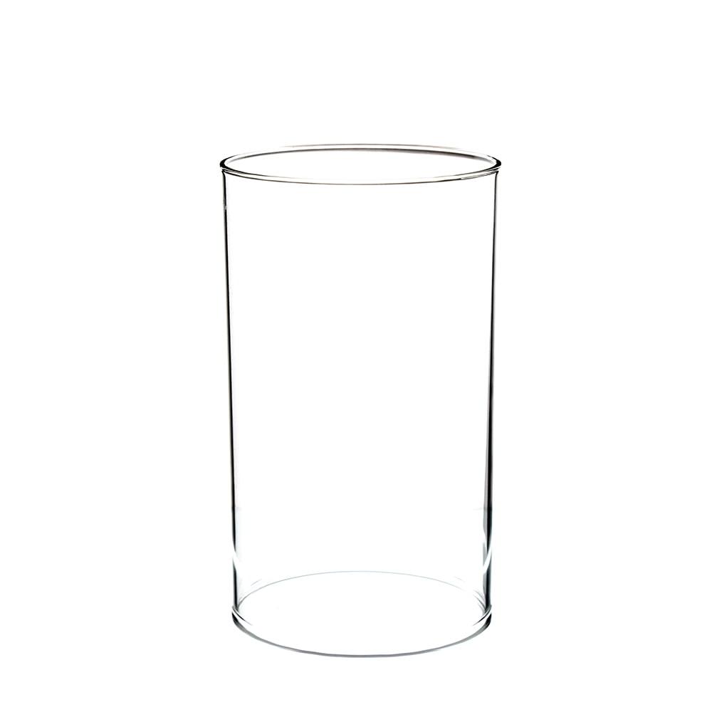 Clear Glass 8-Inch Hurricane Candle Holder Vase