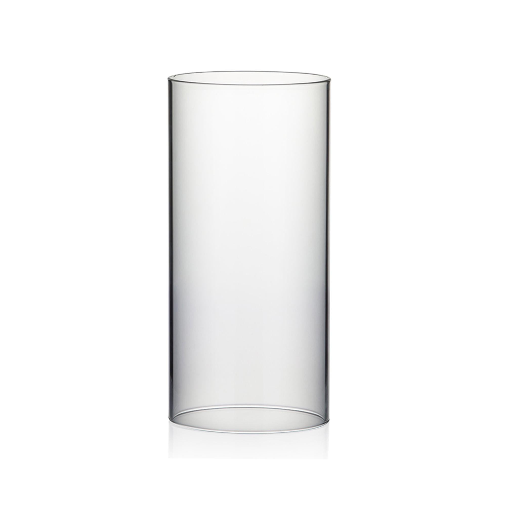 Clear Glass Hurricane Candle Holder Sleeve, 10" Height