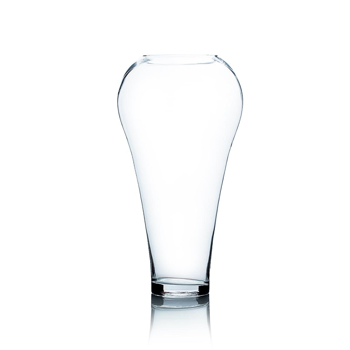 Clear 16" Glass Urn Vase for Weddings and Events