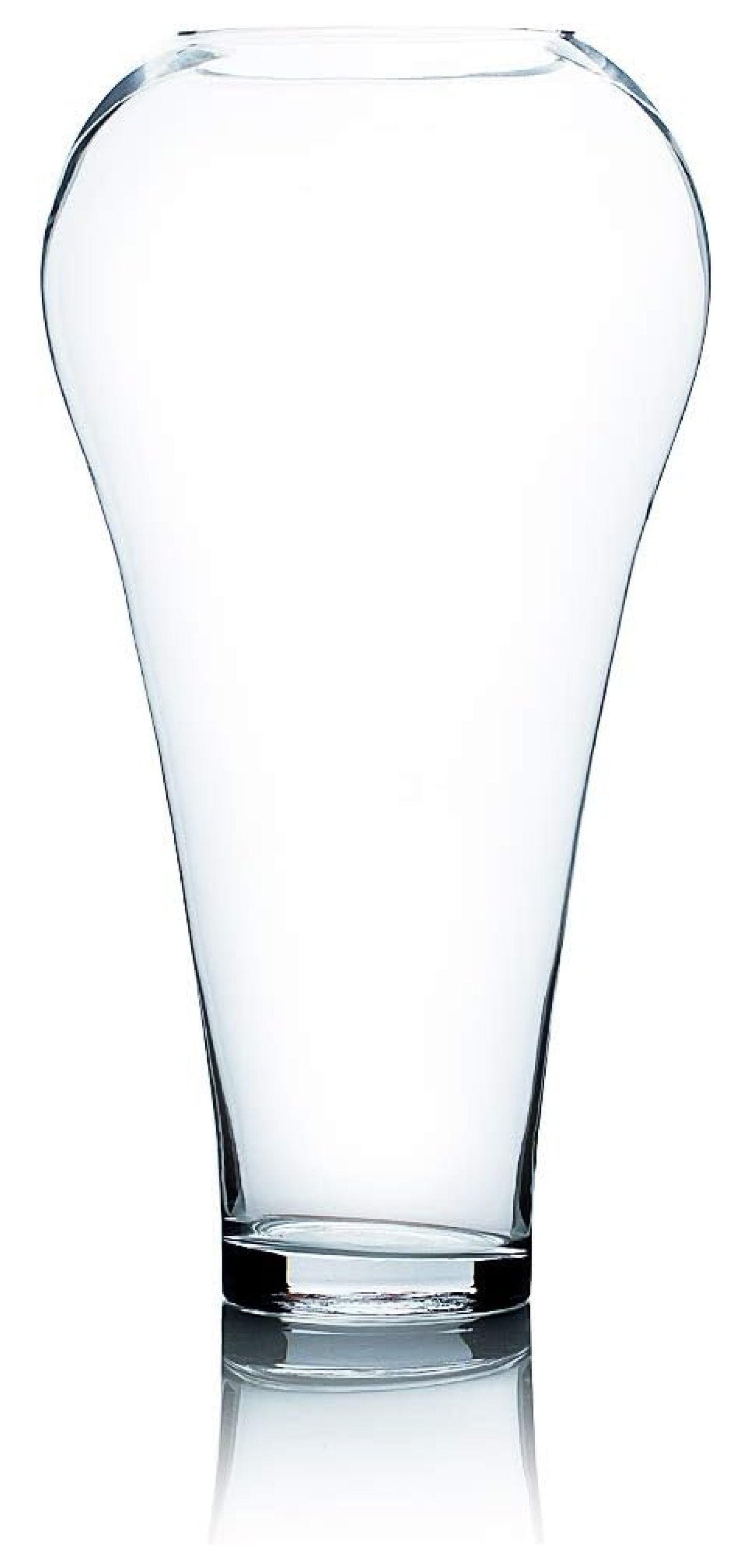 Clear 16" Glass Urn Vase for Weddings and Events