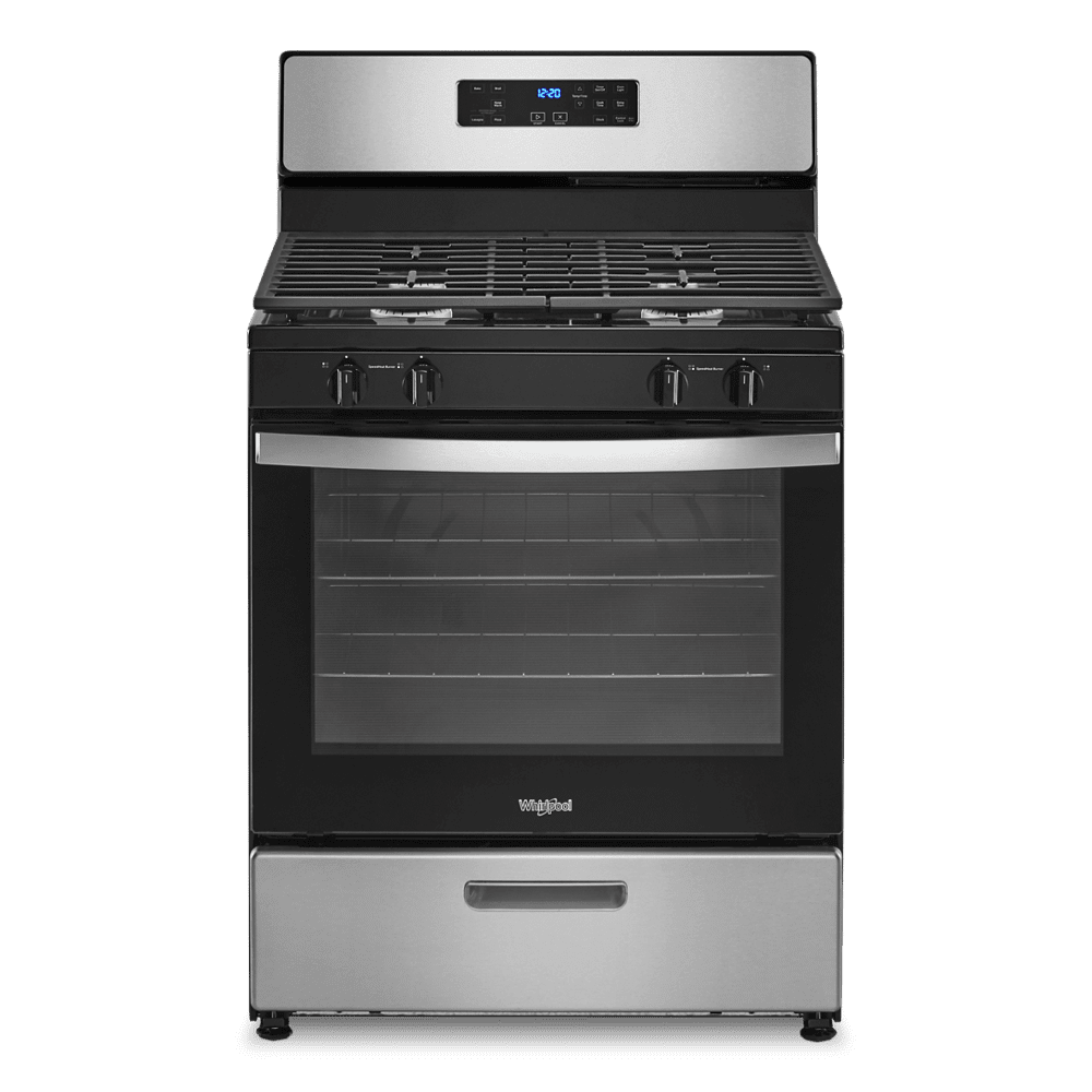 30-Inch Stainless Steel Freestanding Gas Range with Broiler Drawer