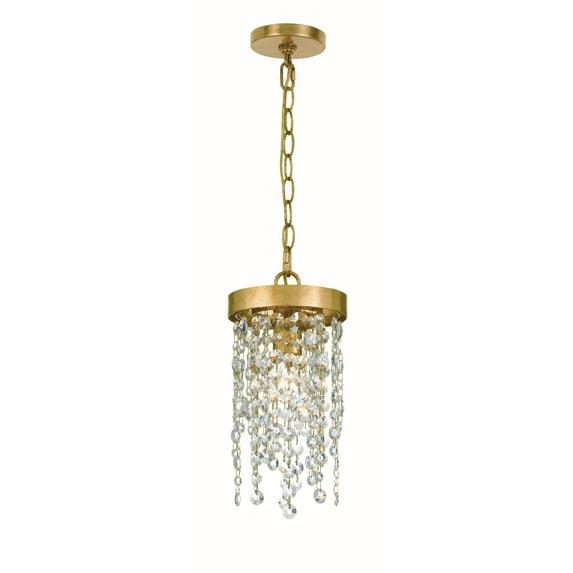 WIN-610-GA-CL-MWP-Crystorama Lighting-Winham - One Light Pendant In Classic Style - 7 Inches Wide By 14 Inches High