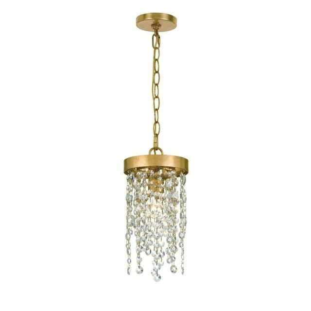 WIN-610-GA-CL-MWP-Crystorama Lighting-Winham - One Light Pendant In Classic Style - 7 Inches Wide By 14 Inches High