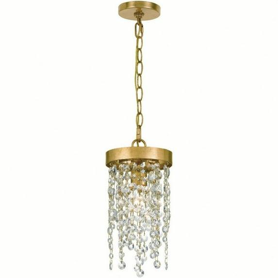 WIN-610-GA-CL-MWP-Crystorama Lighting-Winham - One Light Pendant In Classic Style - 7 Inches Wide By 14 Inches High