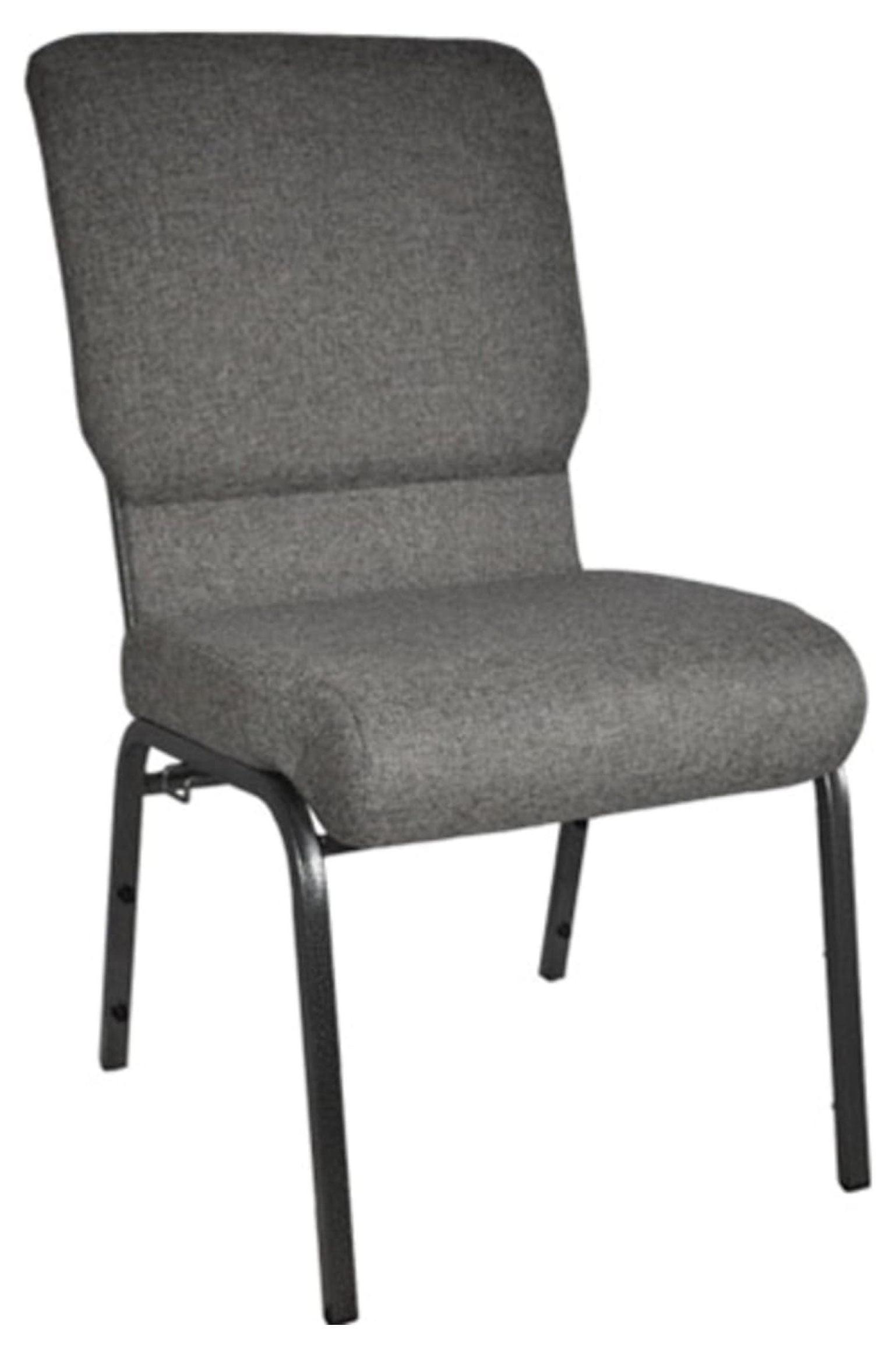 Xayoca Advantage Charcoal Gray Church Chair 18.5 in. Wide