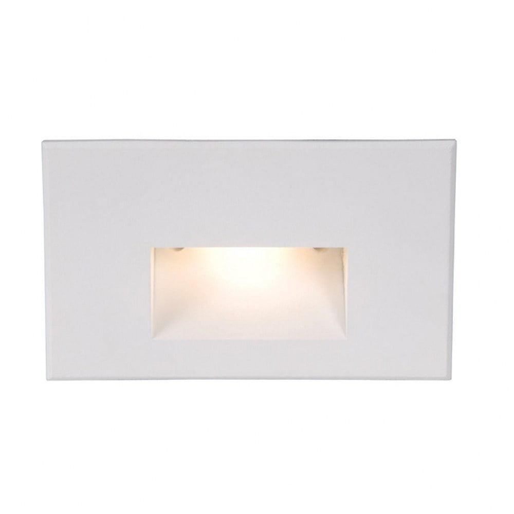 WL-LED100-RD-WT-WAC Lighting-LEDme-120V 3.9W 1 LED Horizontal Step/Wall Light in Contemporary Style-5 Inches Wide by 3 Inches High-White Finish-Red