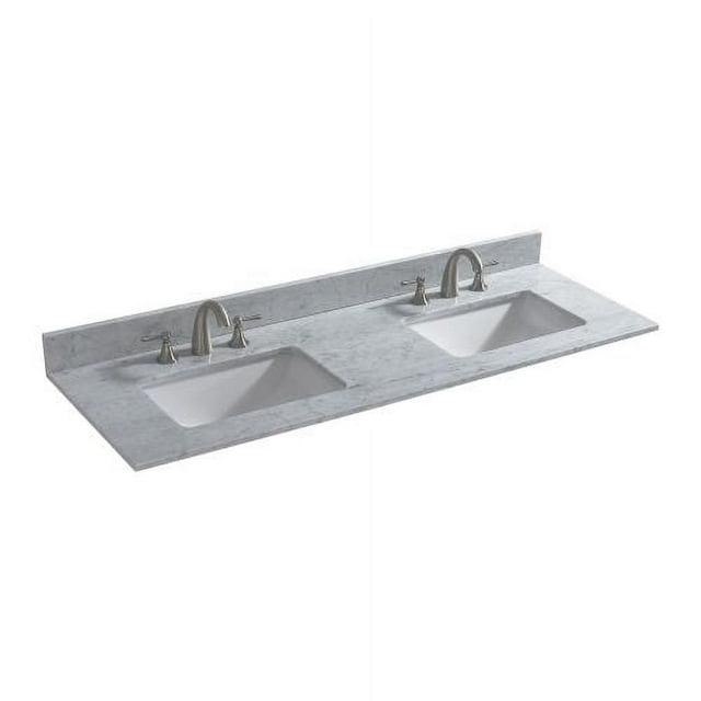 WOODBRIDGE 61" Double Bathroom Vanity Top CAVT6122D-8