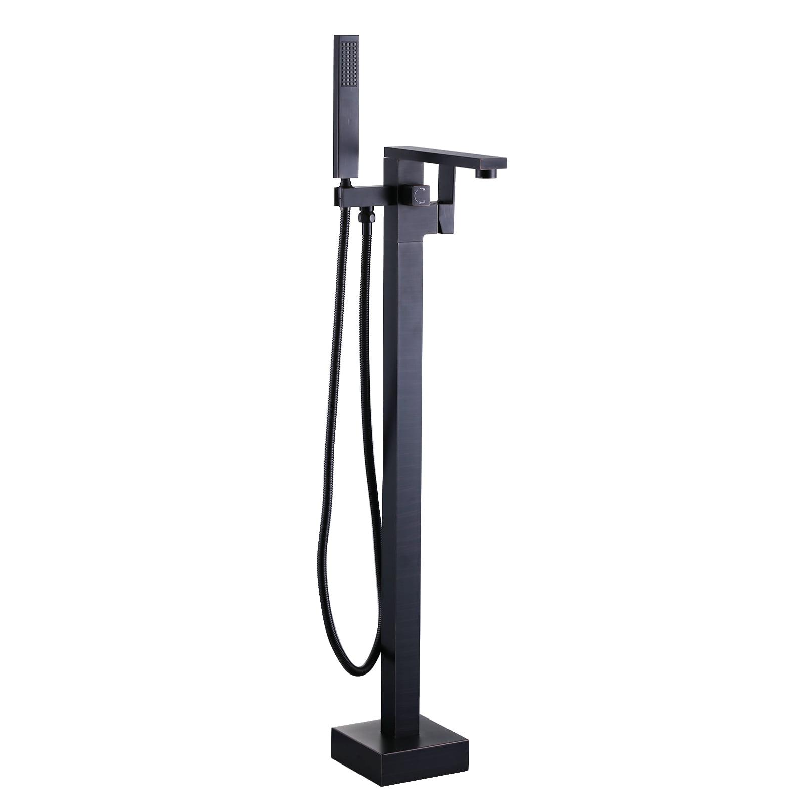 Oil Rubbed Bronze Freestanding Tub Faucet with Hand Shower