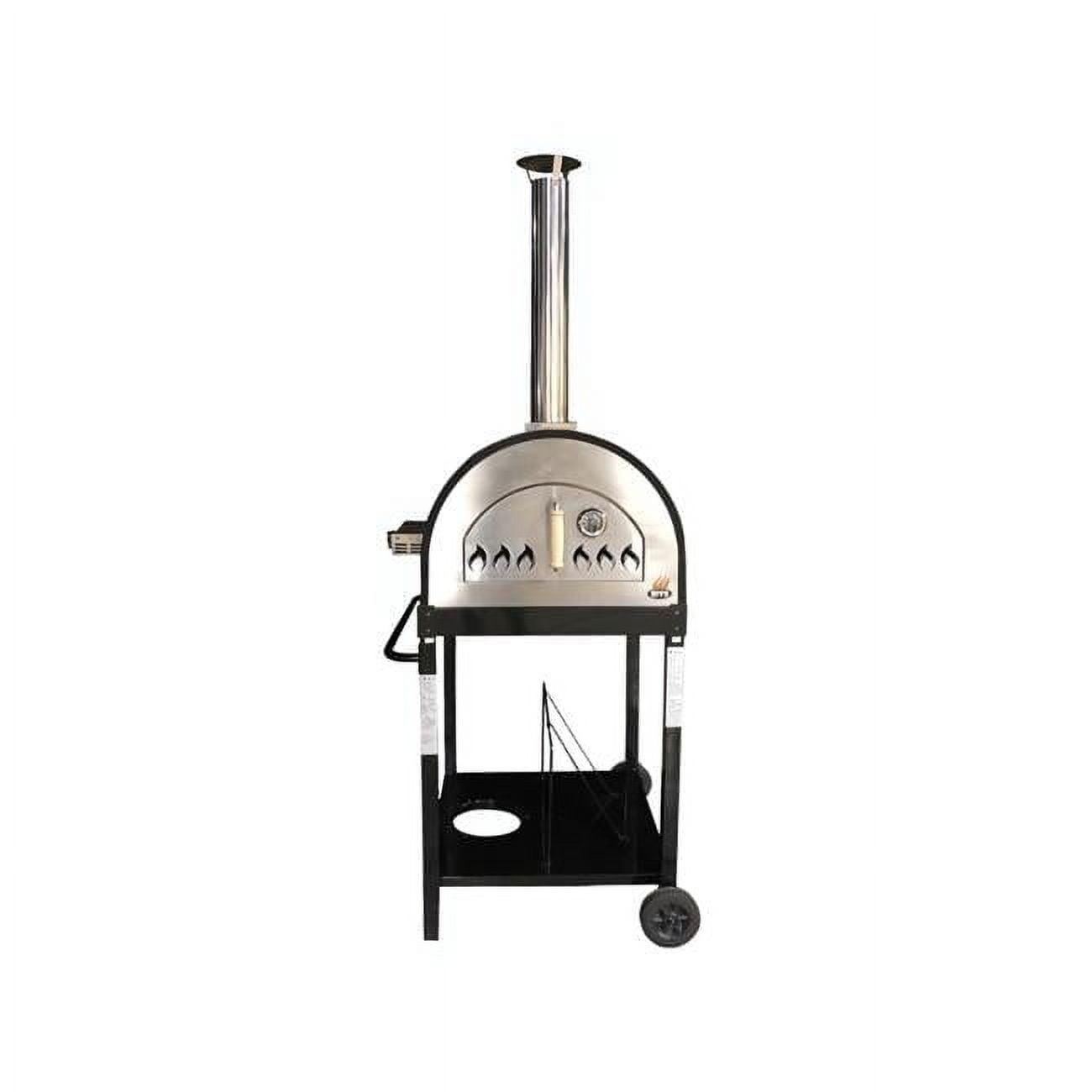 Steel Freestanding Wood-Fired Pizza Oven