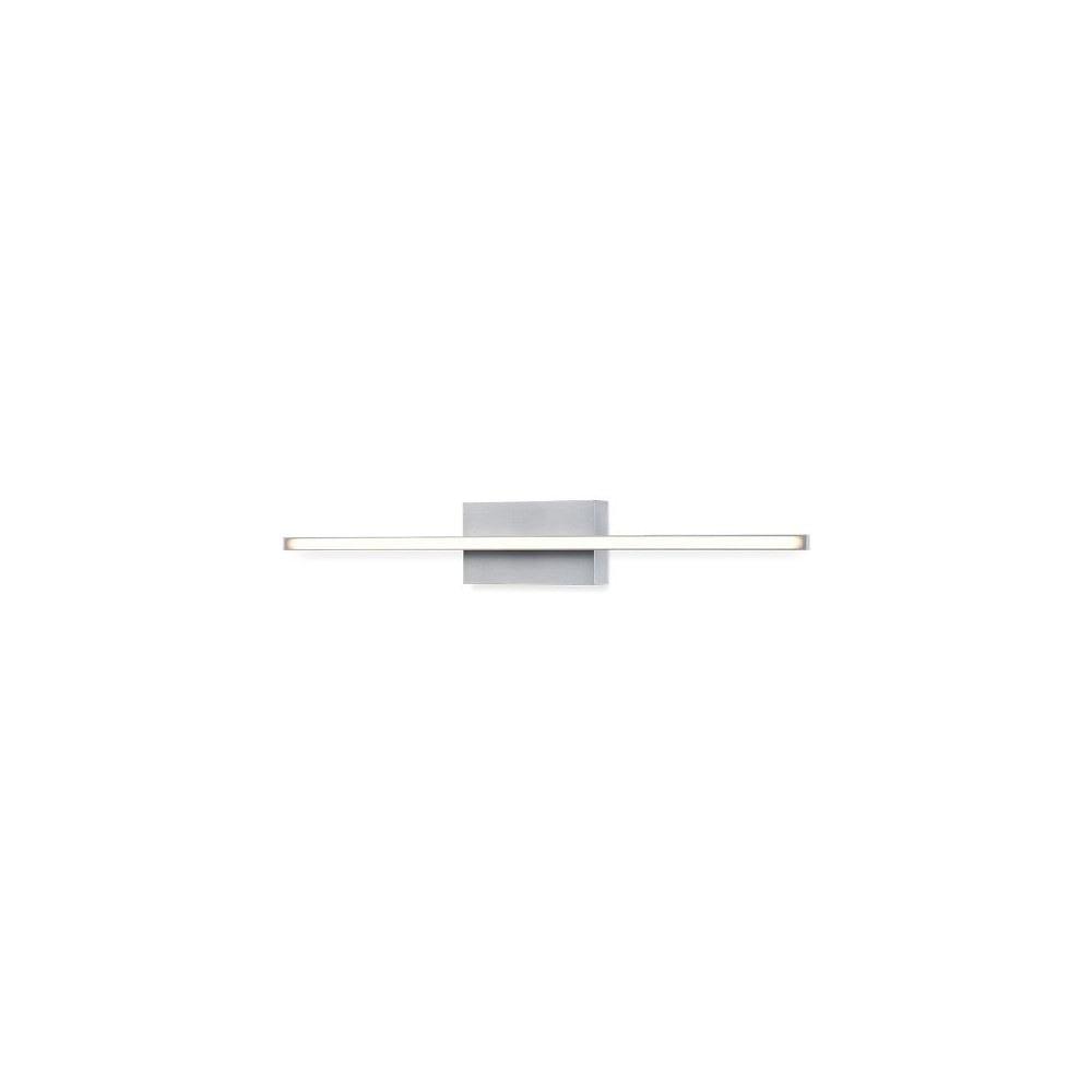 Vega Minor 24" Brushed Nickel LED Dimmable Sconce with White Acrylic Diffuser