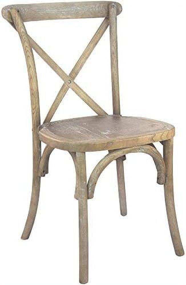 Medium Natural White Grain Elmwood X-Back Chair