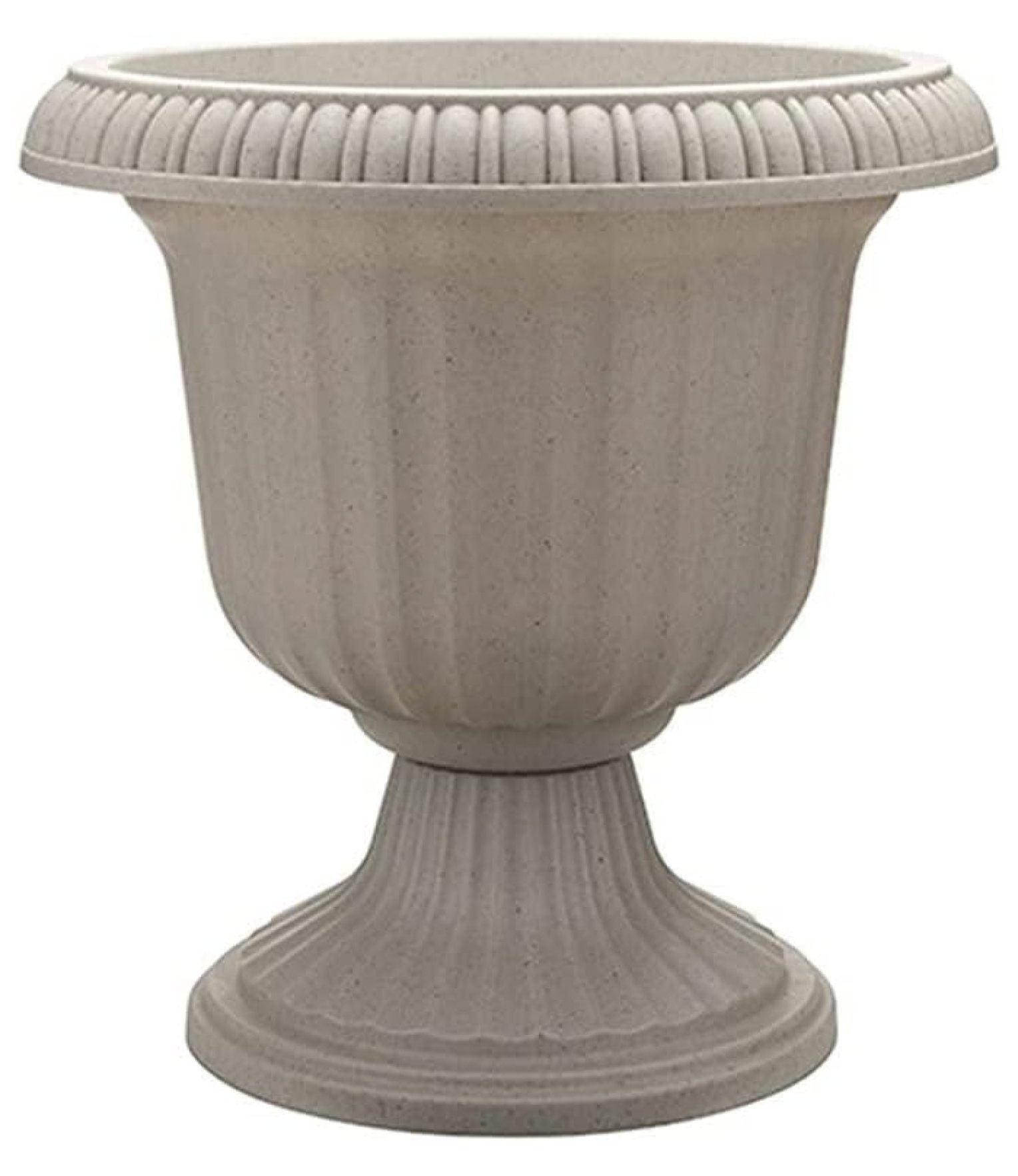 Southern Patio Dynamic Design Outdoor  Resin Grecian Urn Planter Pot