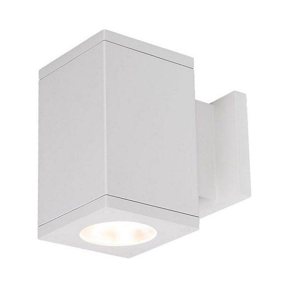 Cube Architectural 7.5" White LED Wall Sconce Dimmable Energy Star