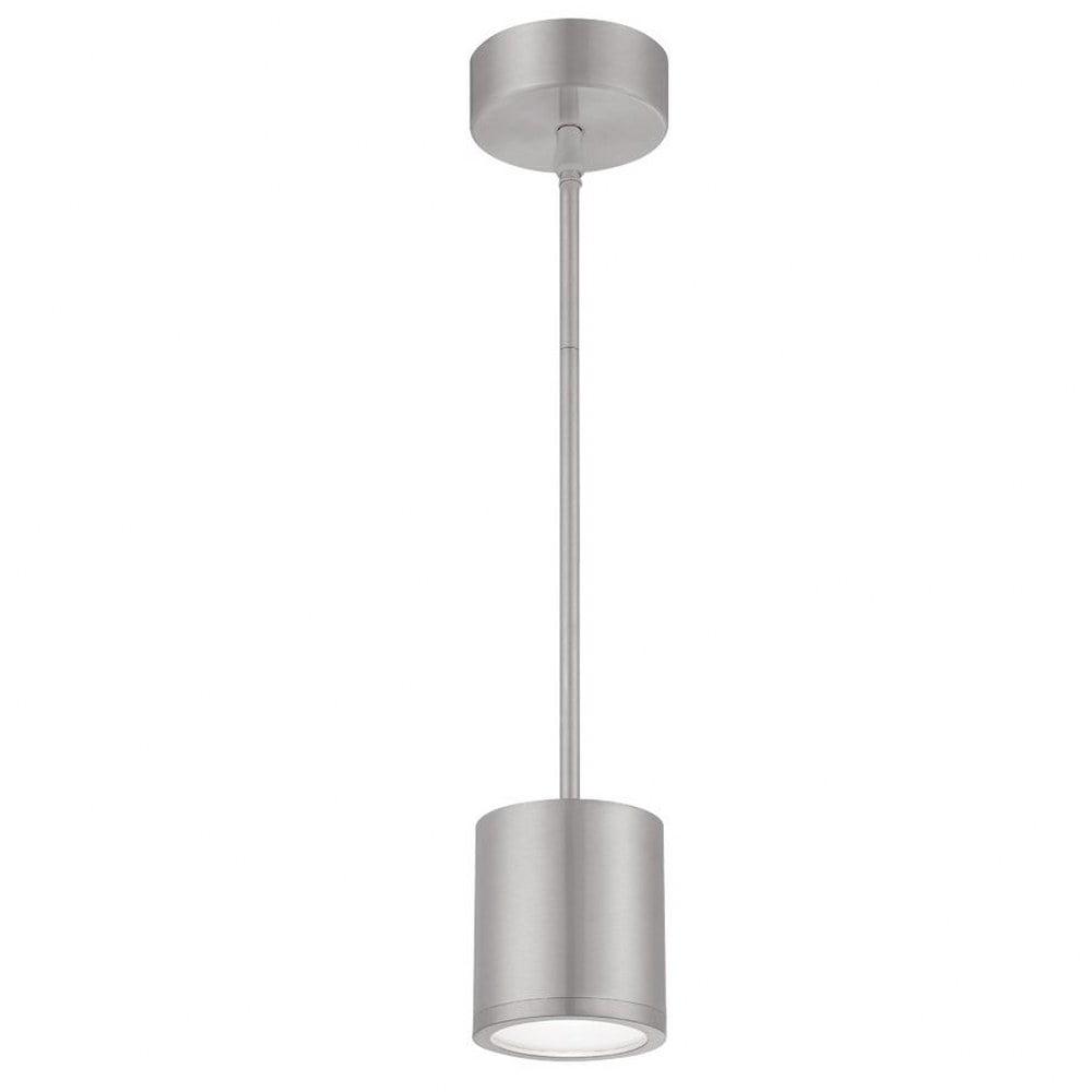 Brushed Aluminum Tube LED Pendant for Indoor/Outdoor Use