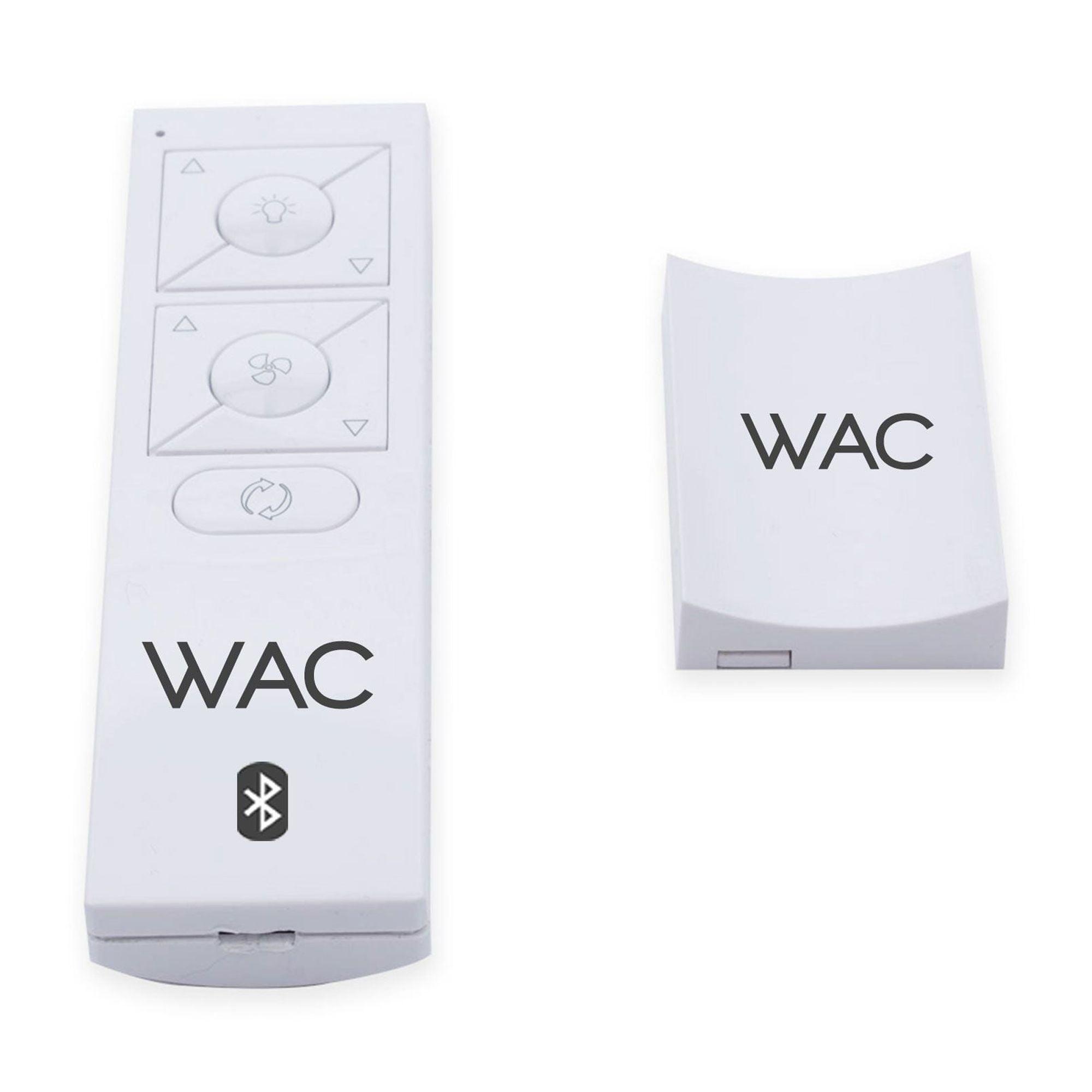 White 6-Speed Ceiling Fan Bluetooth Remote Control with Wall Cradle