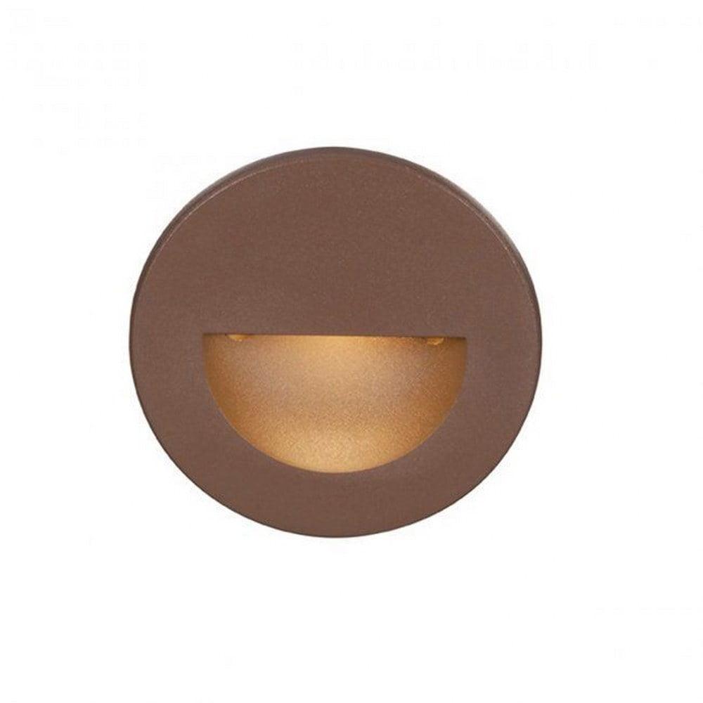 Bronze Circular LED Step and Wall Light, Dimmable, Energy Star