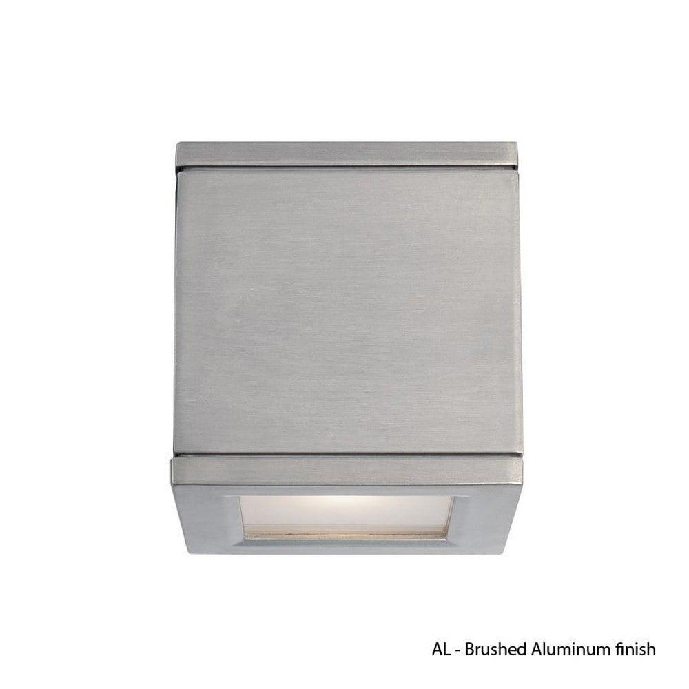 Wac Lighting Ws-W2505 Rubix 5" Wide 2 Light Led Outdoor Wall Sconce - Silver