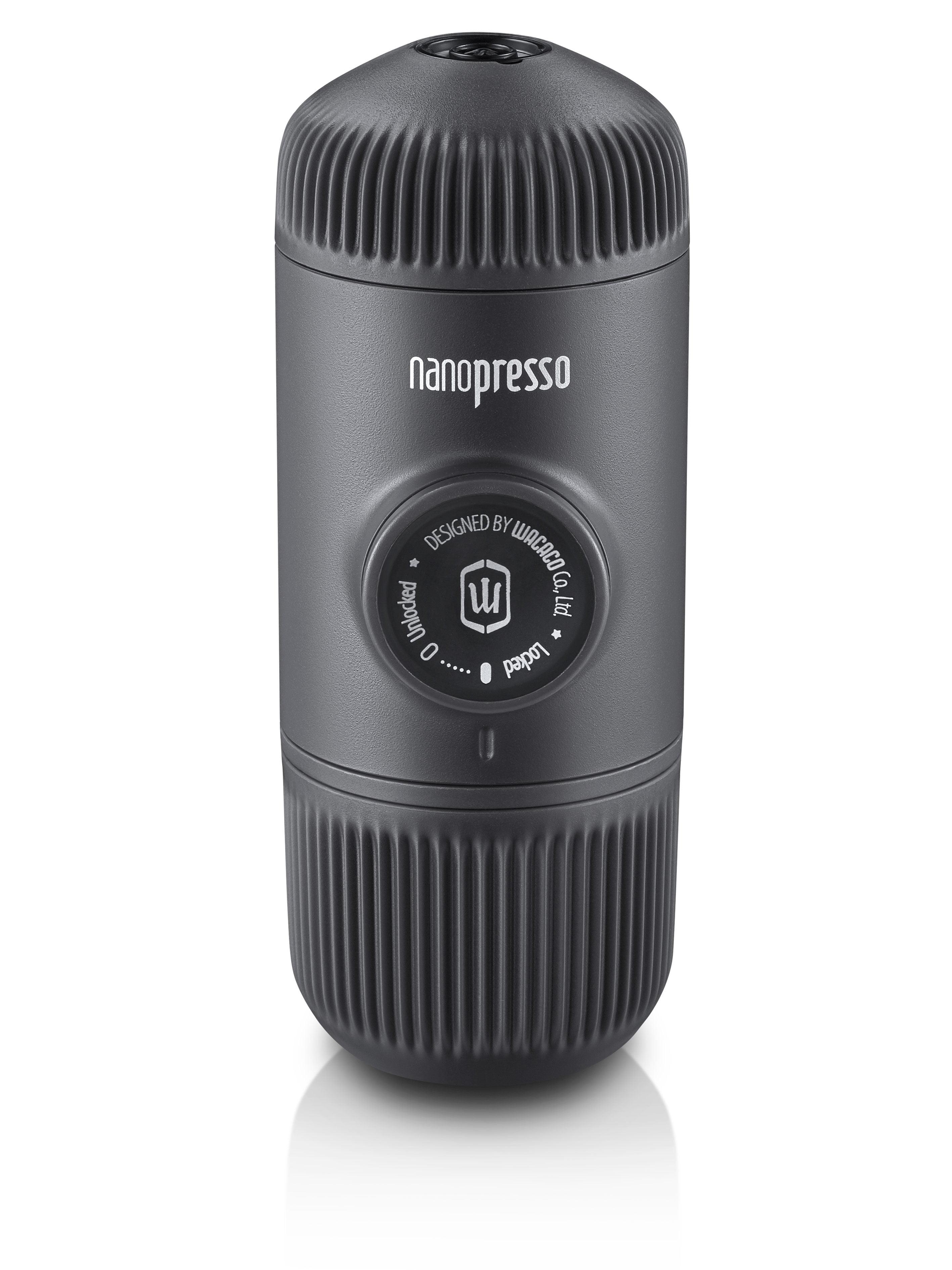 Wacaco Nanopresso Portable Espresso Maker, Upgrade Version of Minipresso, 18 Bar Pressure, Small Travel New Coffee Maker, Manually Operated. Perfect for Kitchen and Office