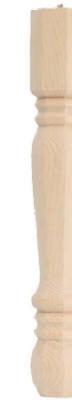 Waddell 6 in. H Traditional Pine Table Leg