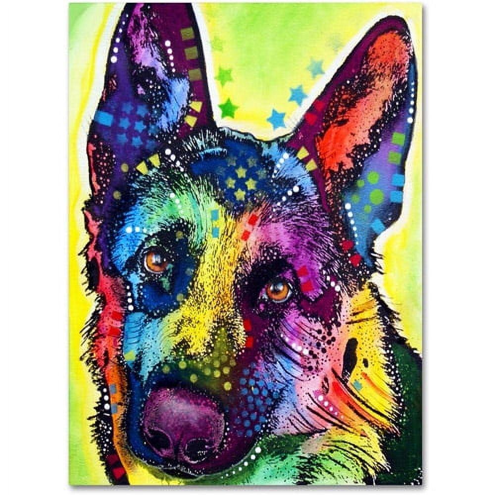 Trademark Fine Art " German Shepherd " by Dean Russo