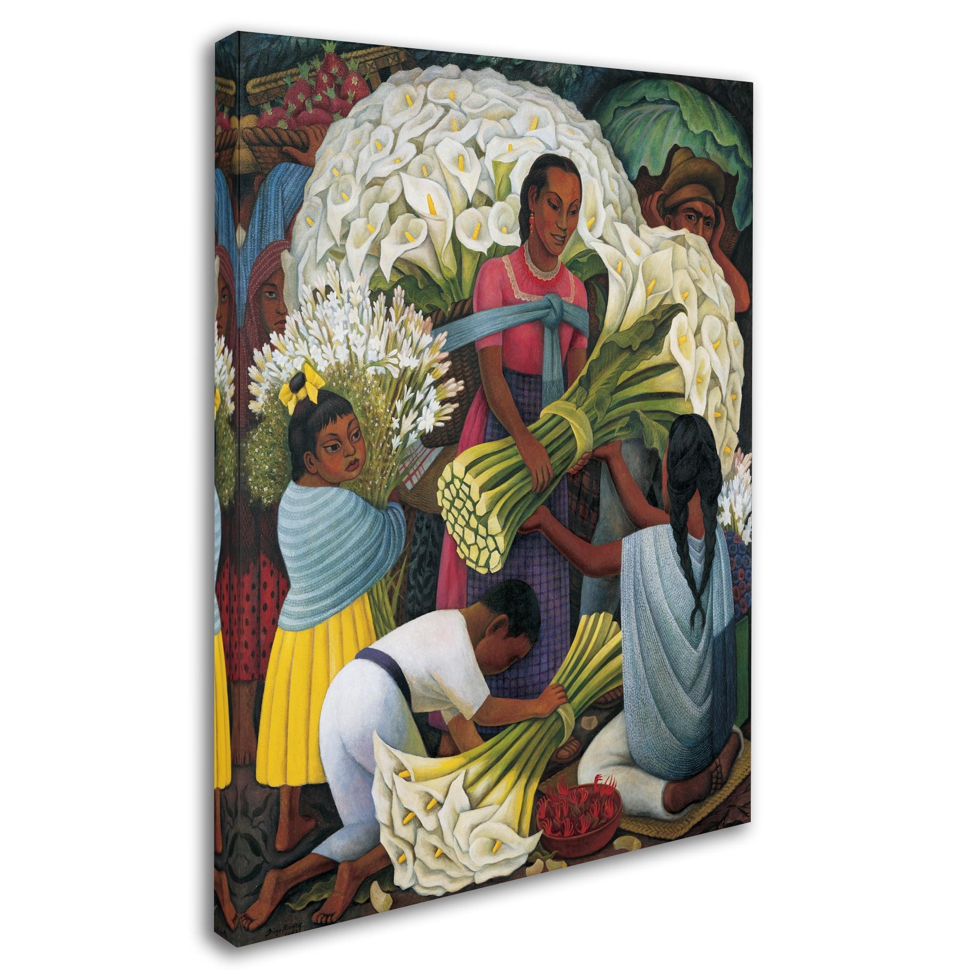 Vault W Artwork " The Flower Vendor " by Diego Rivera