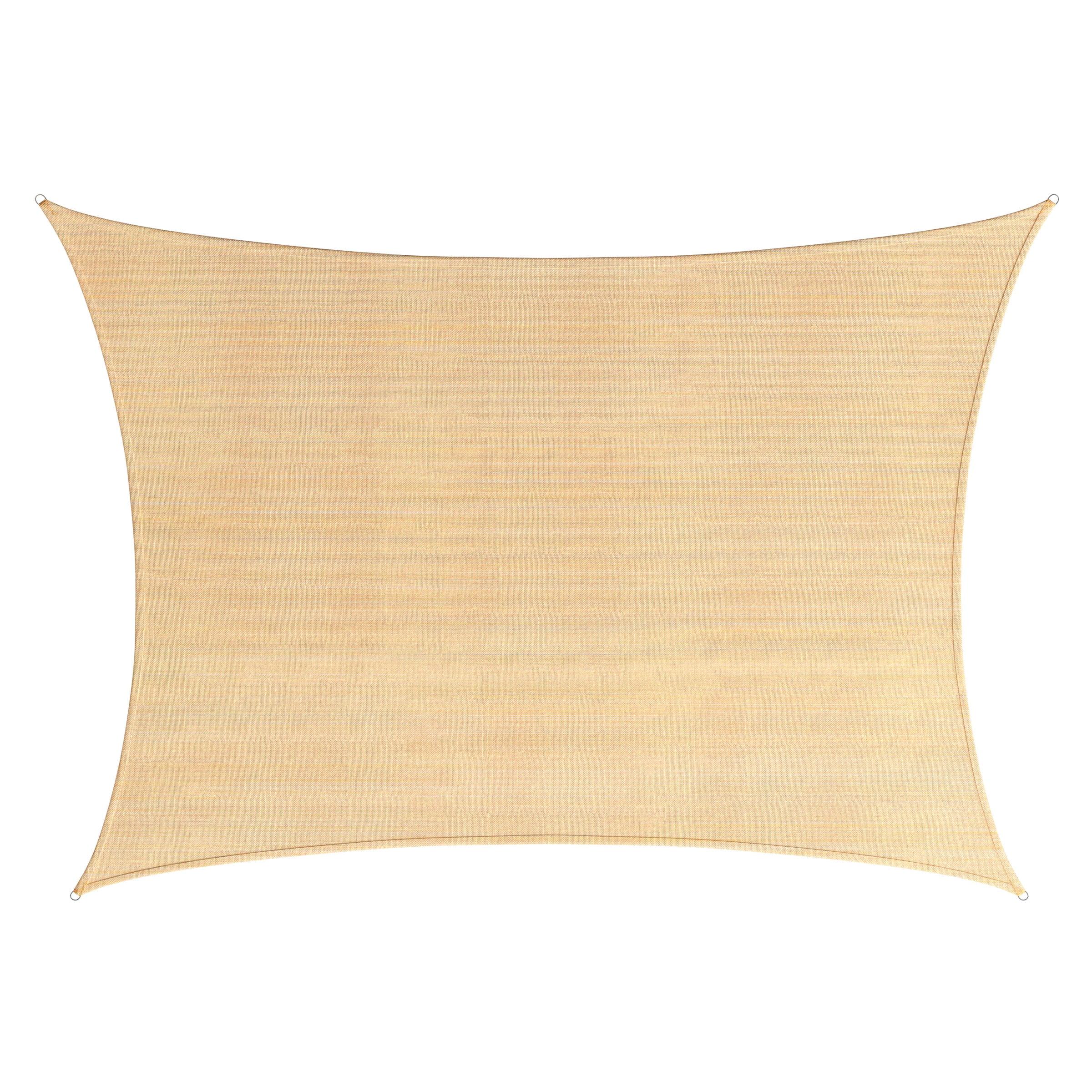 Pure Garden Sun Shade Canopy - 10x13ft Curved Rectangle Sun Shade Sail with UV Protection - Sun Shades Outdoor Patio or Pool Canopy - Sunshades for Patio, Yard, Deck or Outdoor Activities by Pure Garden
