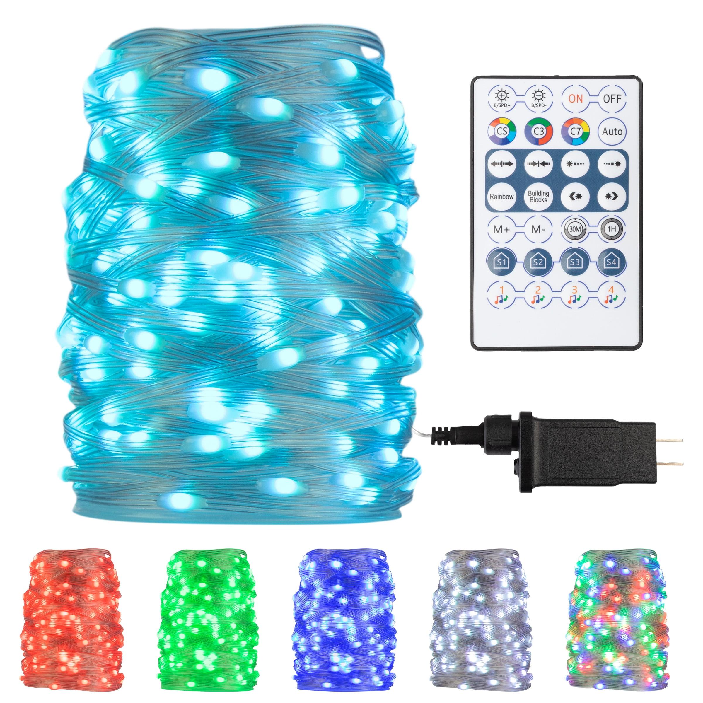 Pure Garden 72ft 200 LED Color Changing Outdoor Rope Lights with Remote
